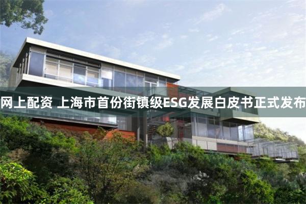 网上配资 上海市首份街镇级ESG发展白皮书正式发布